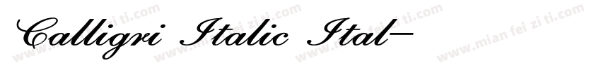 Calligri Italic Ital字体转换
